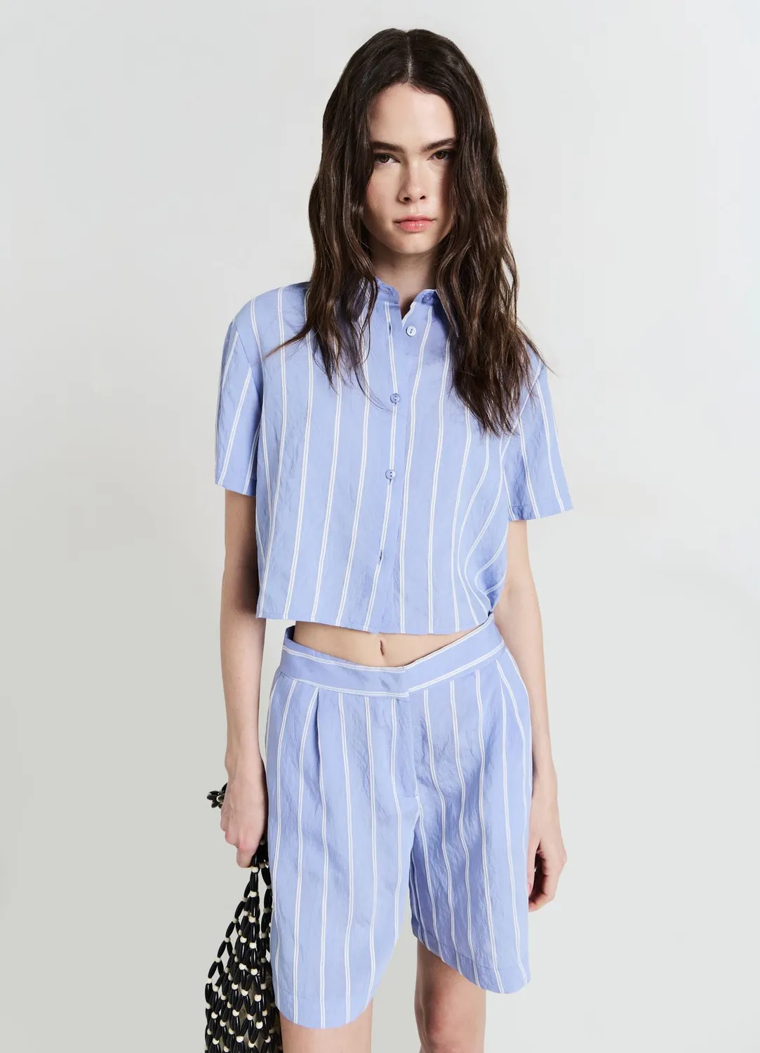 Calliope Rayures Chemise femme manches courtes rayée
