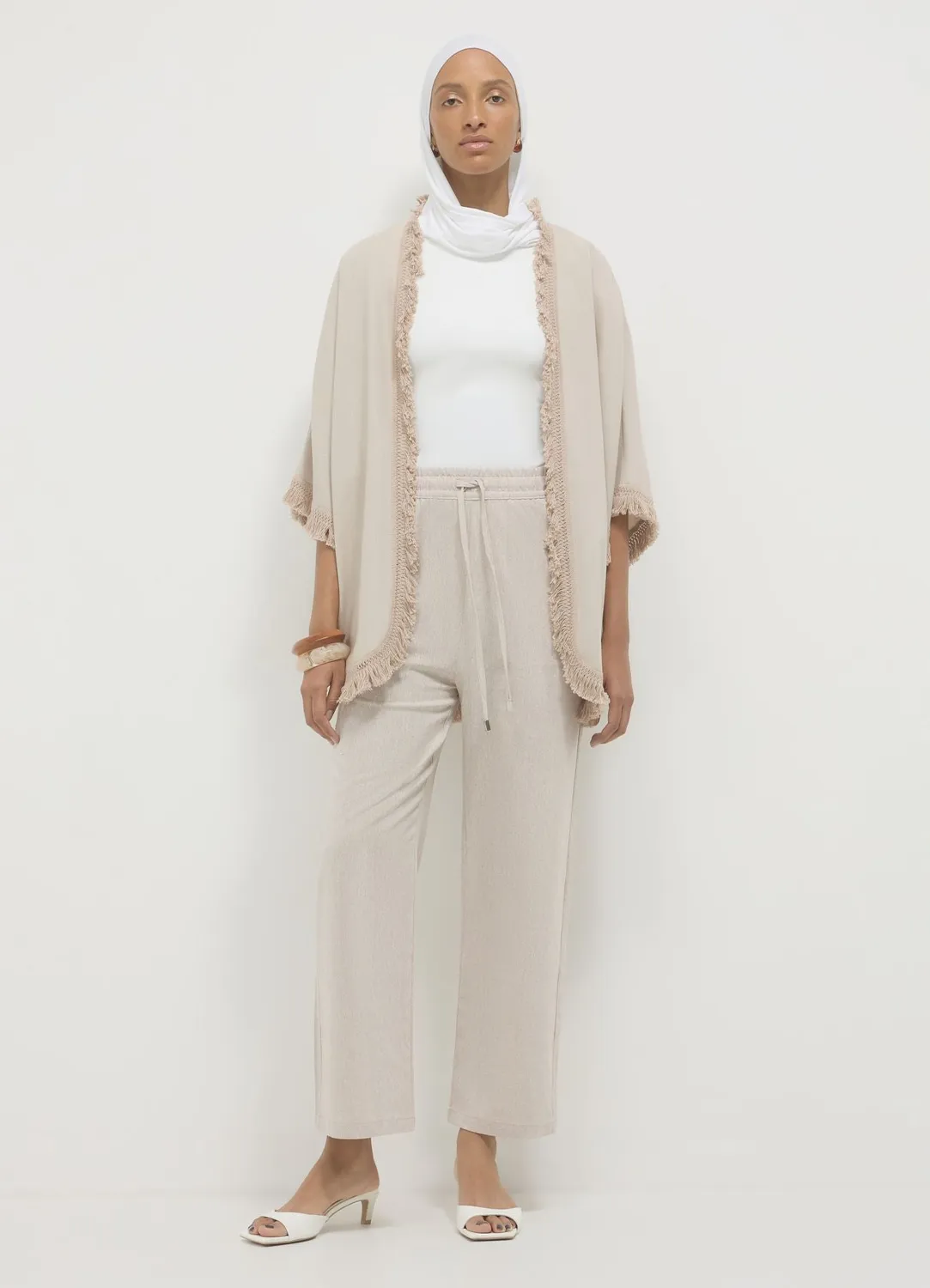 Calliope jogger lin femme pantalon fluide uni