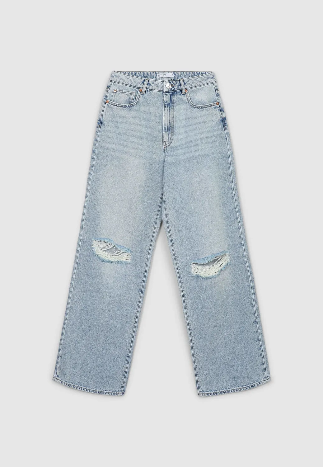 Calliope Wide Leg jean femme dechire taille haute