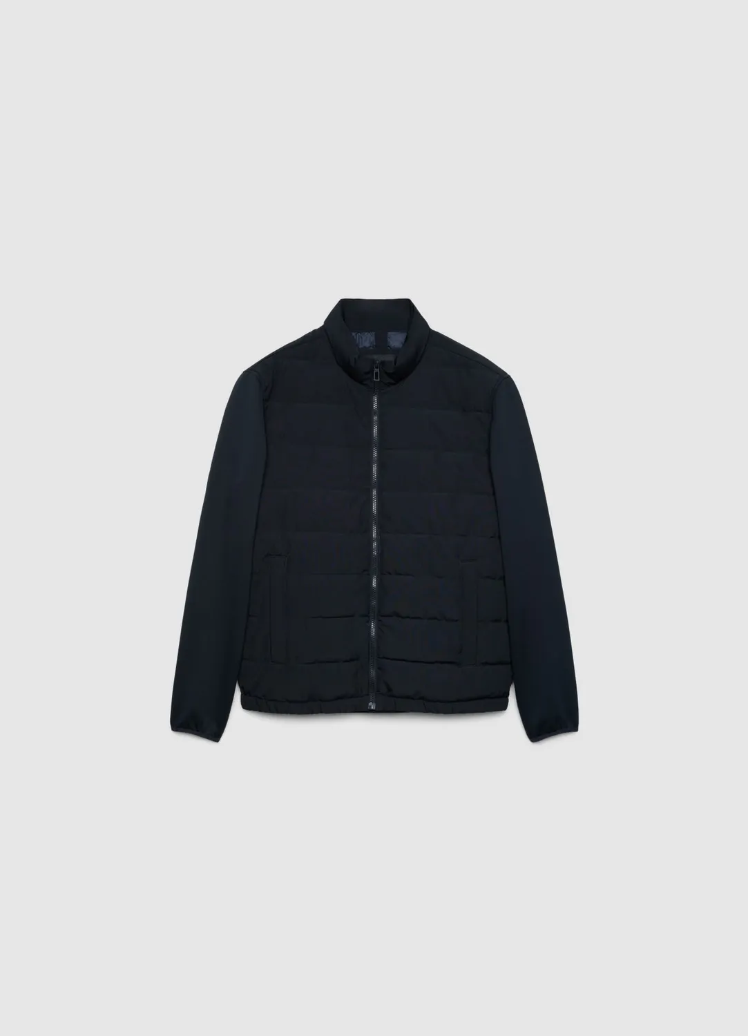 Calliope blouson matelassé homme col montant zip uni