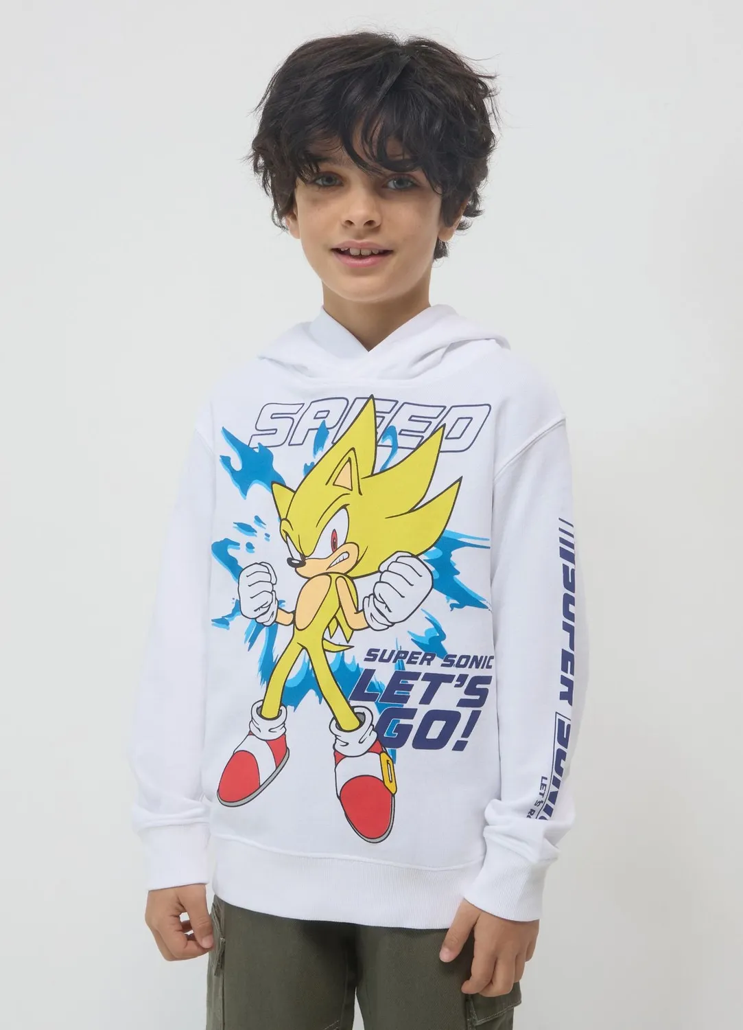 Calliope Sweat capuche Sonic garçon coton regular