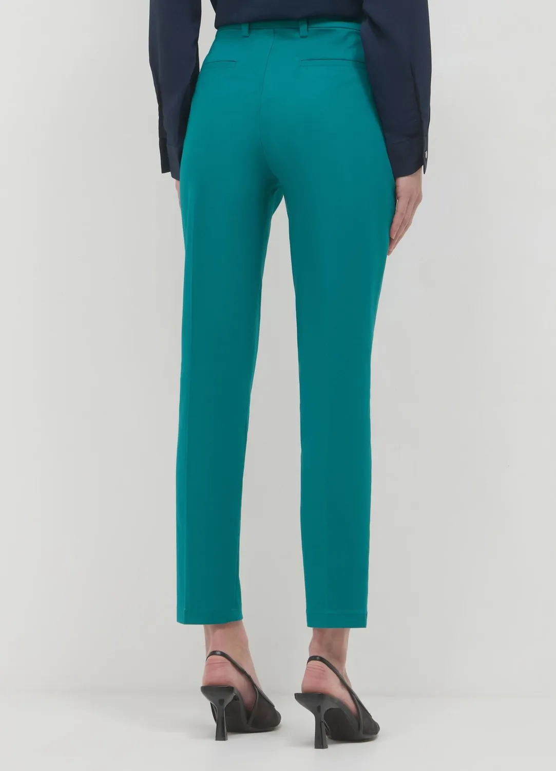 Calliope pantalon satin de coton femme coupe regular