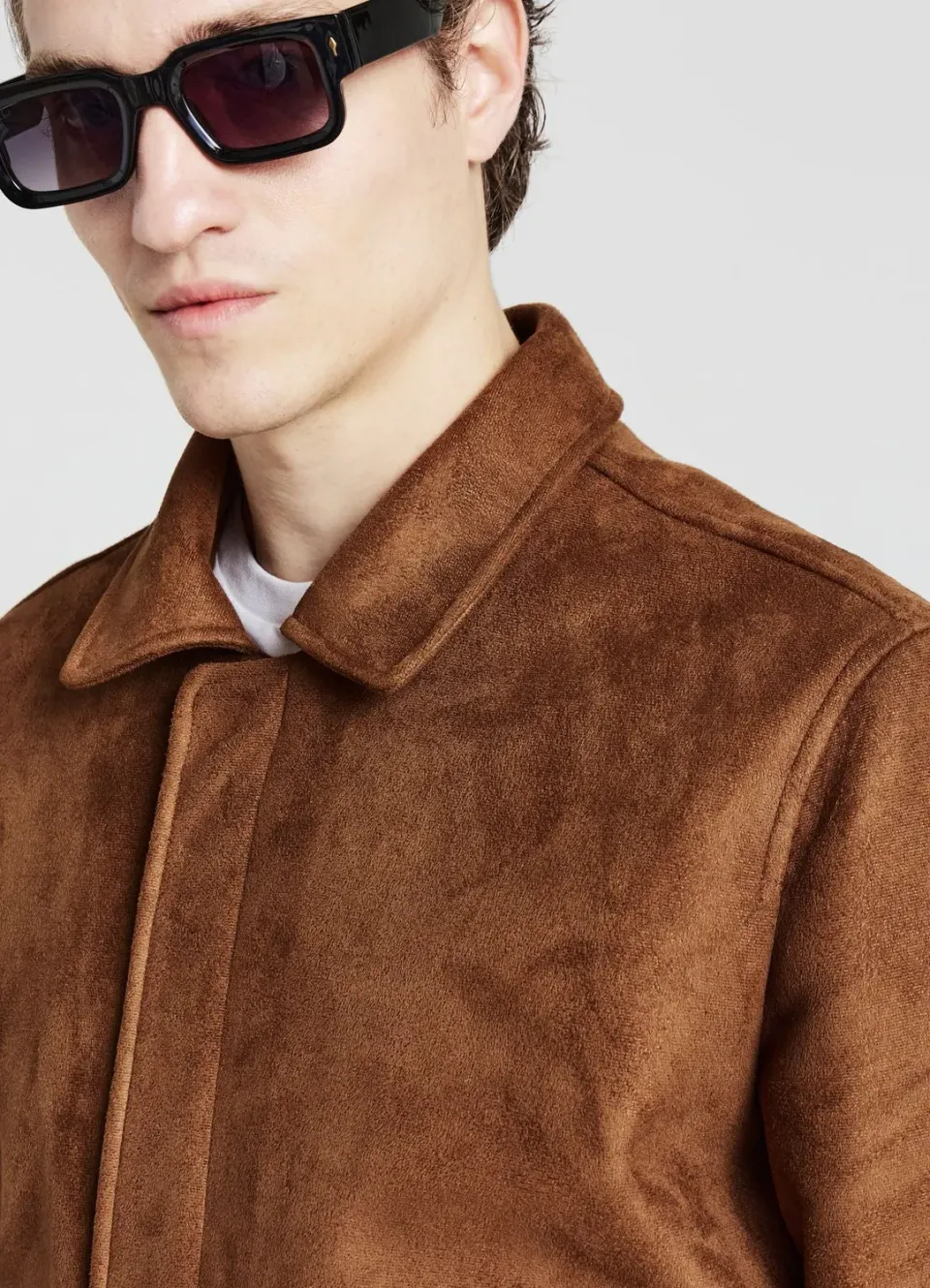 Calliope blouson homme suédine zip poches à rabat