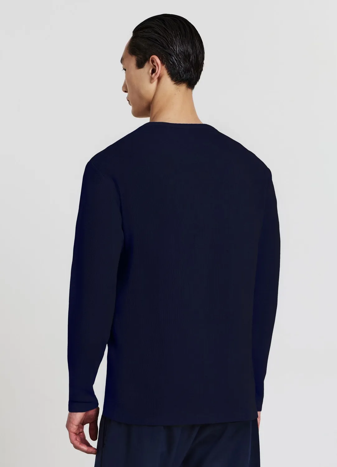Calliope t-shirt manches longues homme col tunisien