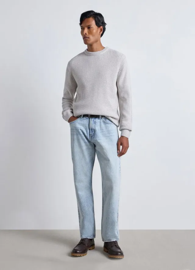 Calliope jean relaxed homme 5 poches uni