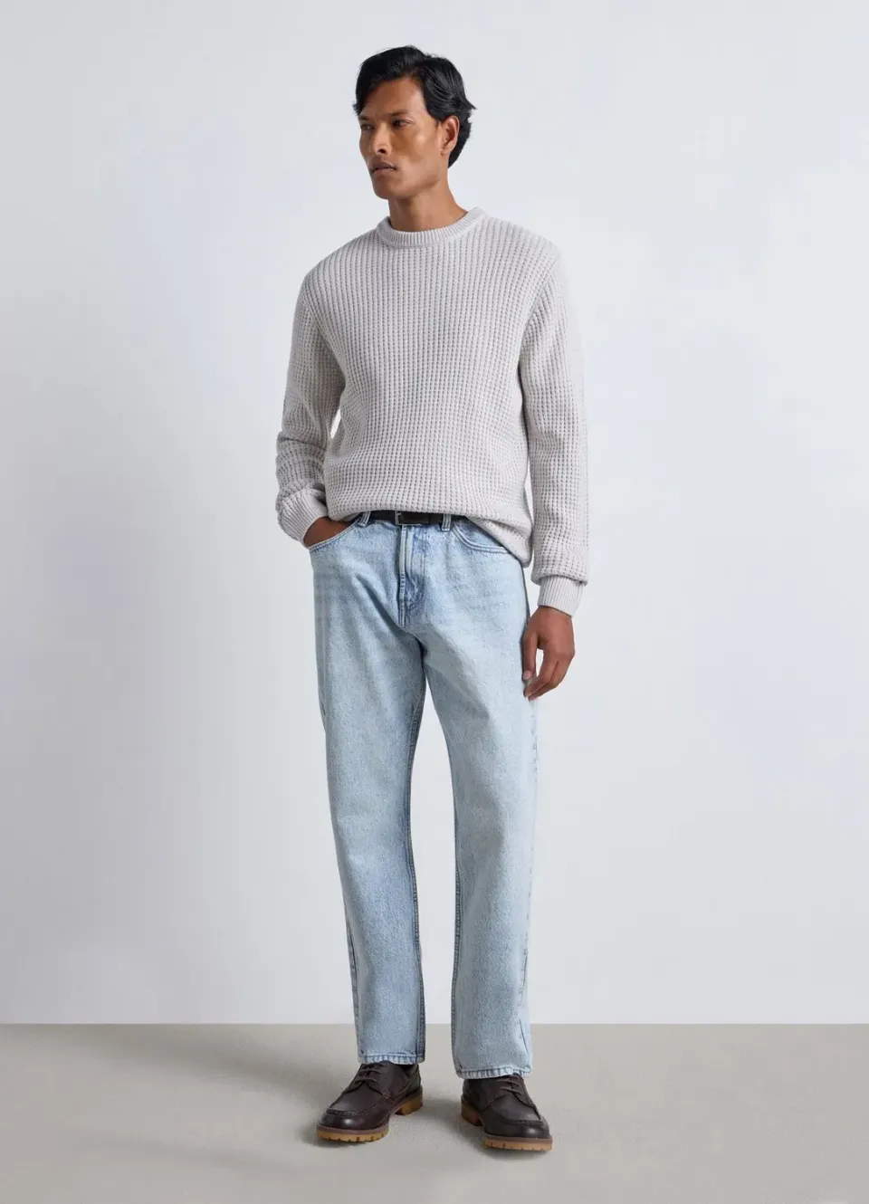 Calliope jean relaxed homme 5 poches uni