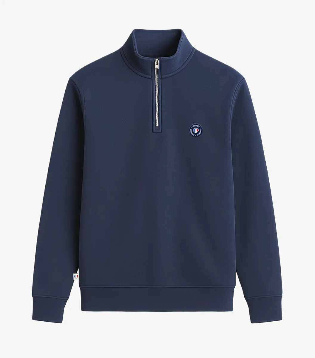 Cocorico Blason sweat camionneur homme marine coton