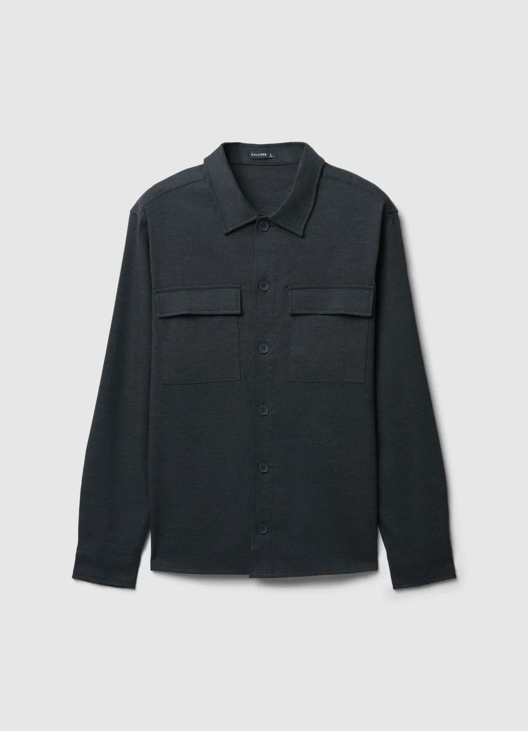 Calliope chemise poches homme viscose manches longues