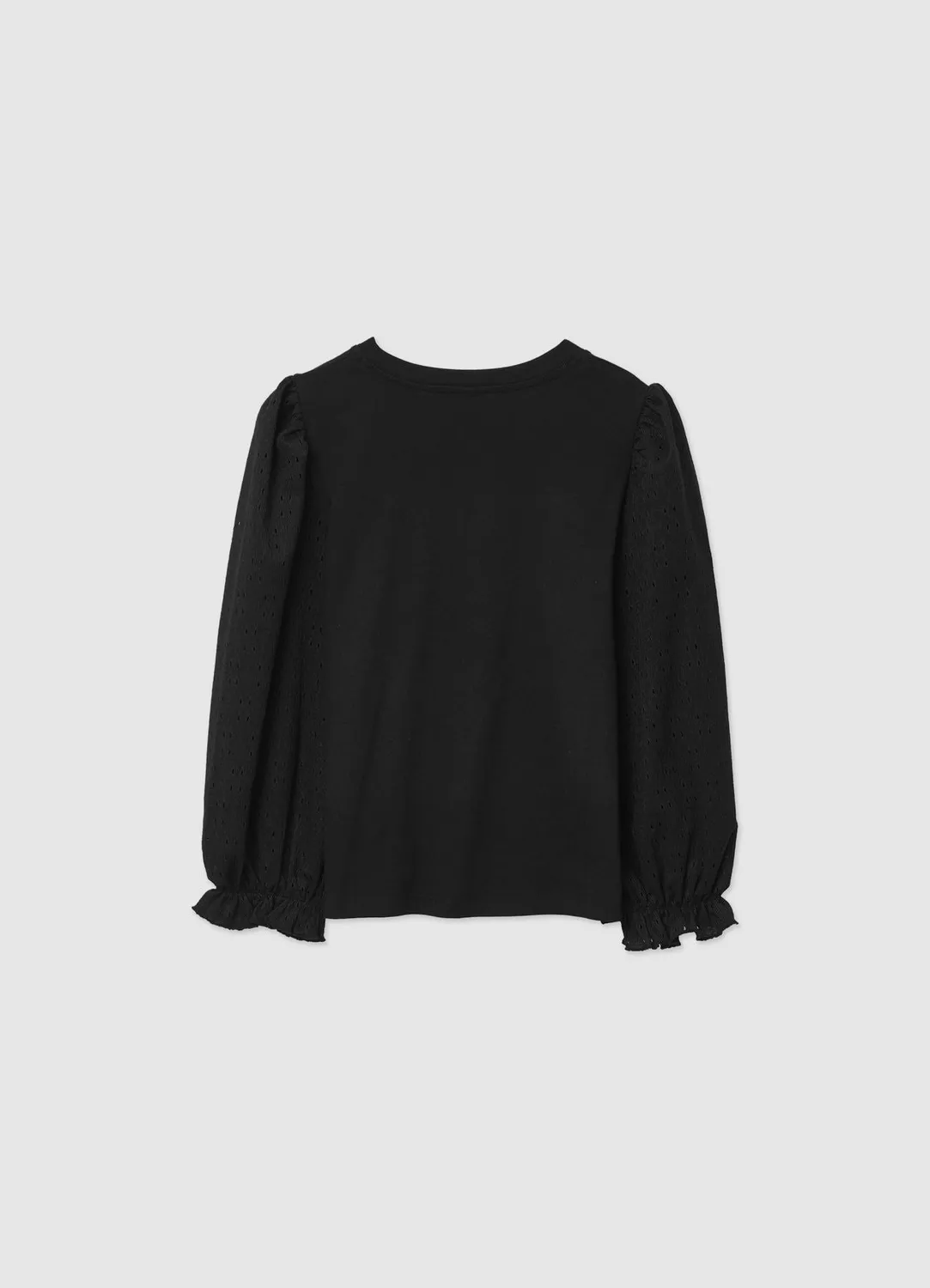 Calliope pull manches ajourees femme coton uni