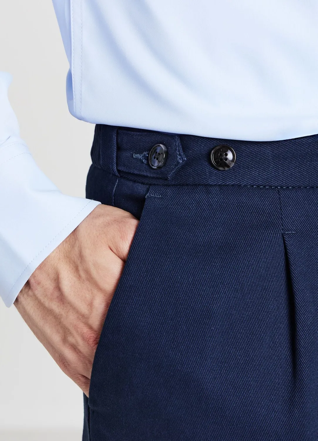 Calliope chino homme boutons taille réglable