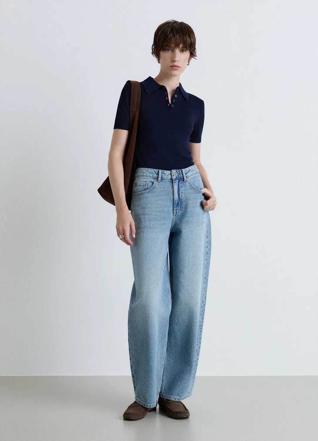 Calliope polo manches courtes maille femme uni