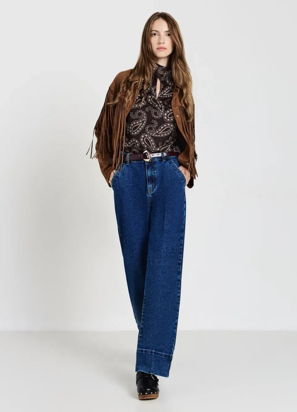 Calliope jean wide leg femme taille 40 coupe large