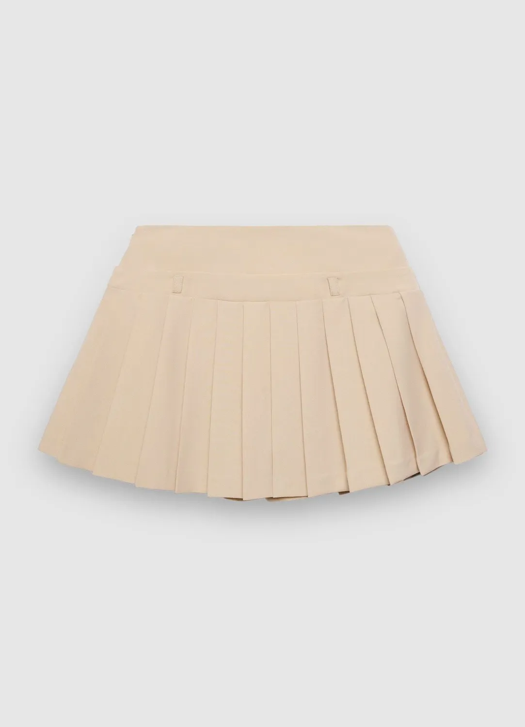 Calliope jupe-short plissée femme zip latéral