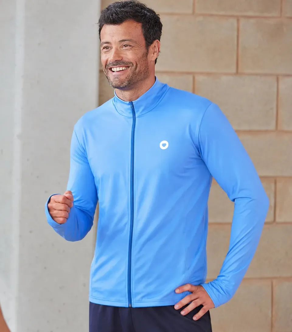 Cocorico Boost Veste Zippée Sport Homme Ciel Technique
