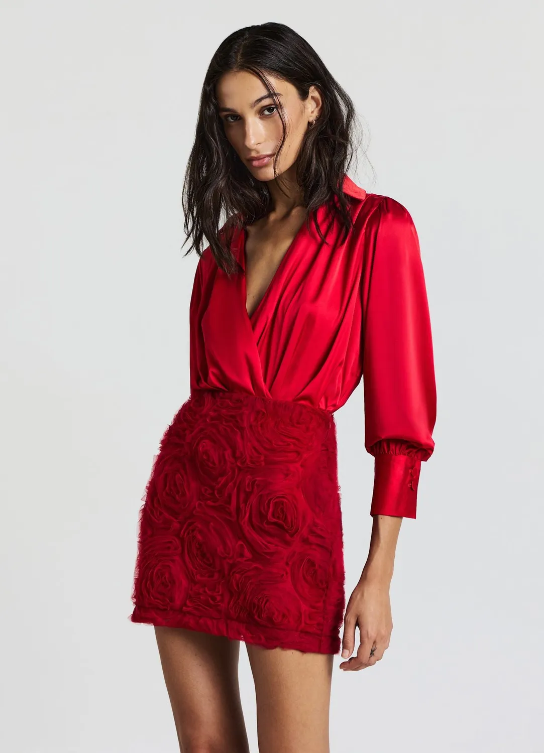 Calliope body croisé femme satiné