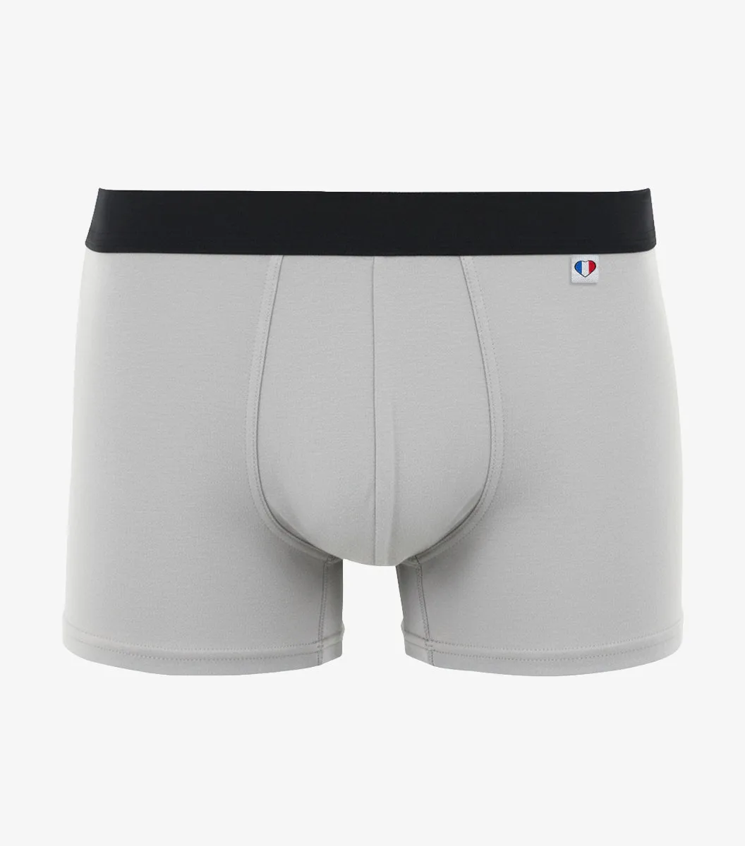 Cocorico Intemporel boxer homme gris coton