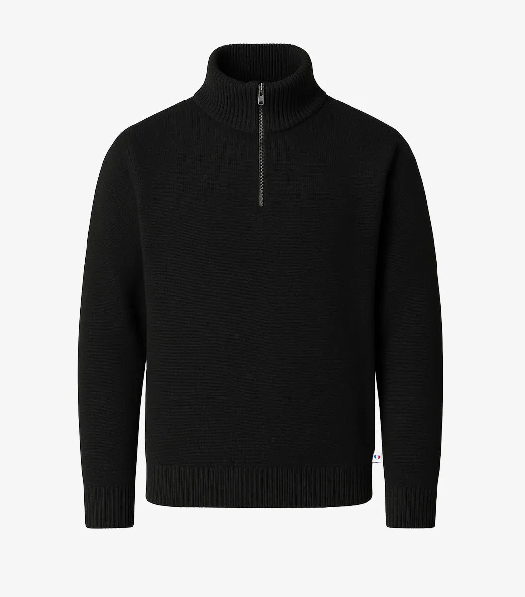 Cocorico Camionneur pull homme noir chaud