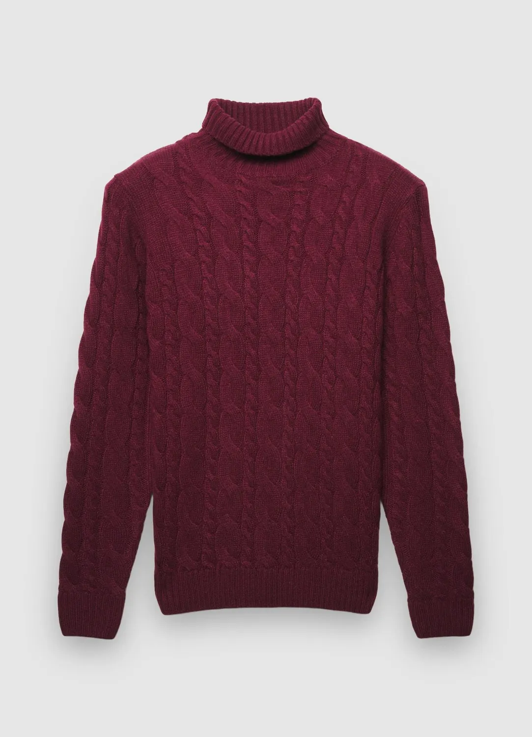 Calliope pull col roulé homme torsades chaud
