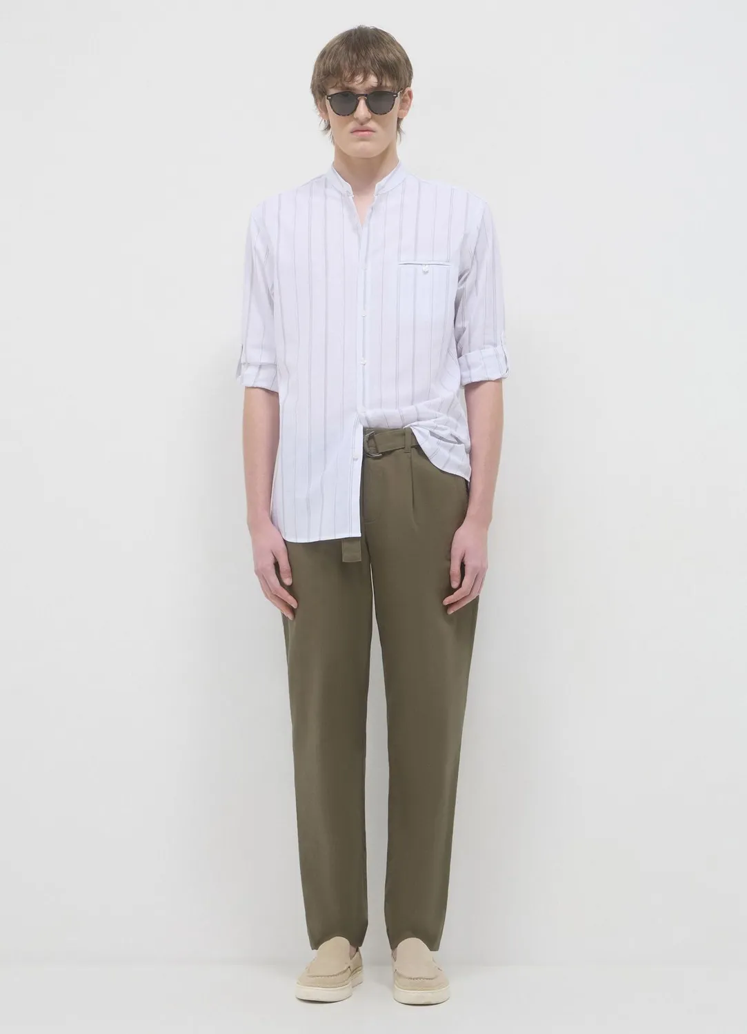 Calliope pantalon coton homme uni coupe regular
