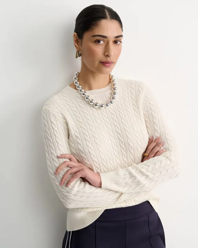 SportsCraft Baby Cable pull laine mérinos femme