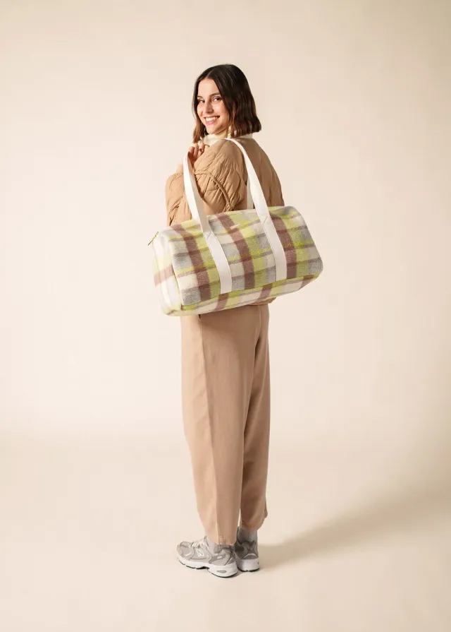 Saint James Sac drap de laine blanc beige aube