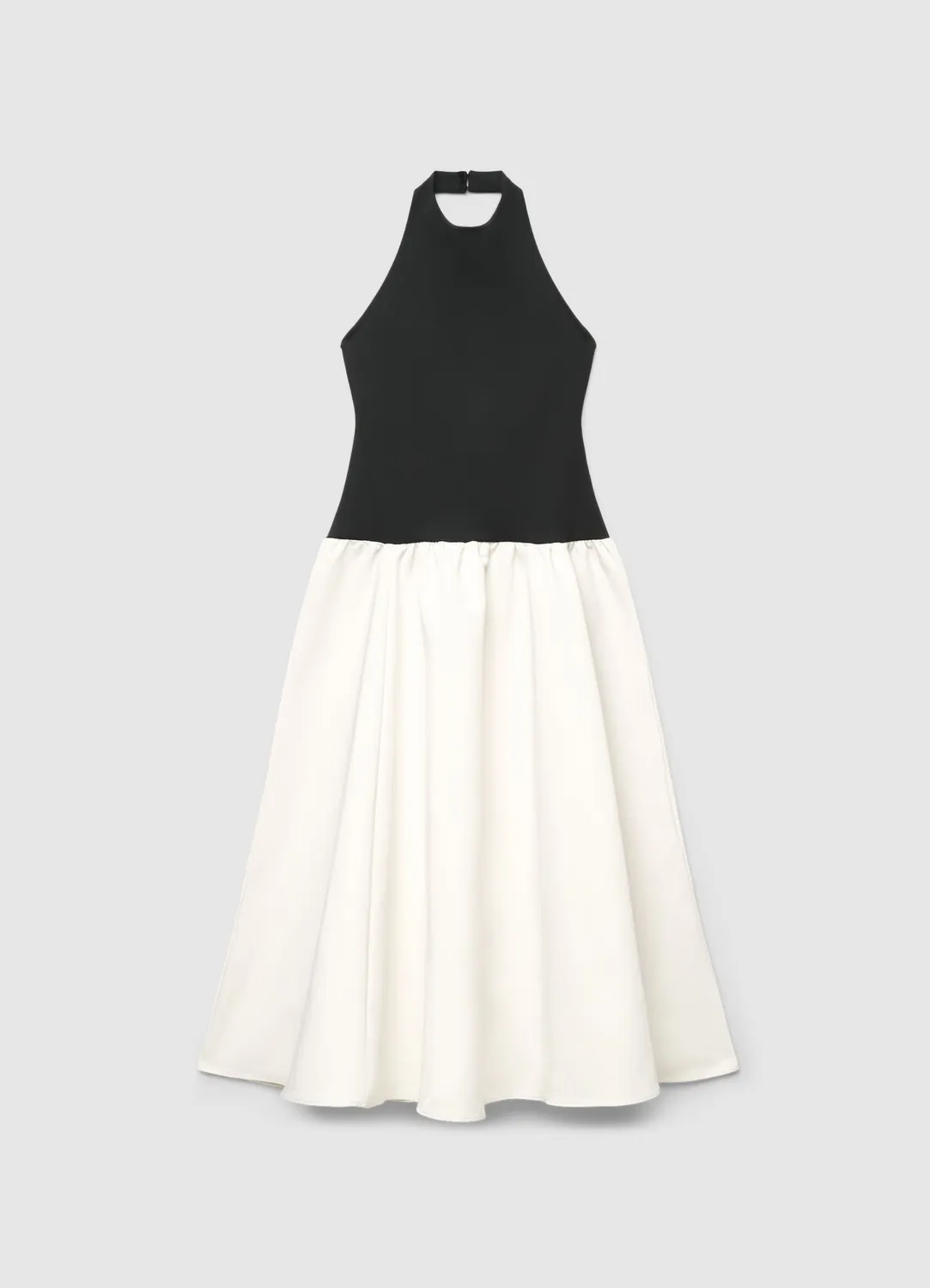 Calliope robe longue halter femme bicolore