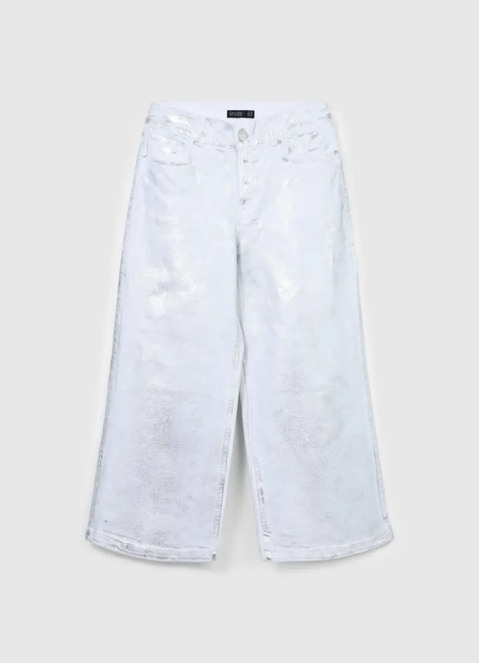Calliope Culotte Jean femme large effet enduit 5 poches