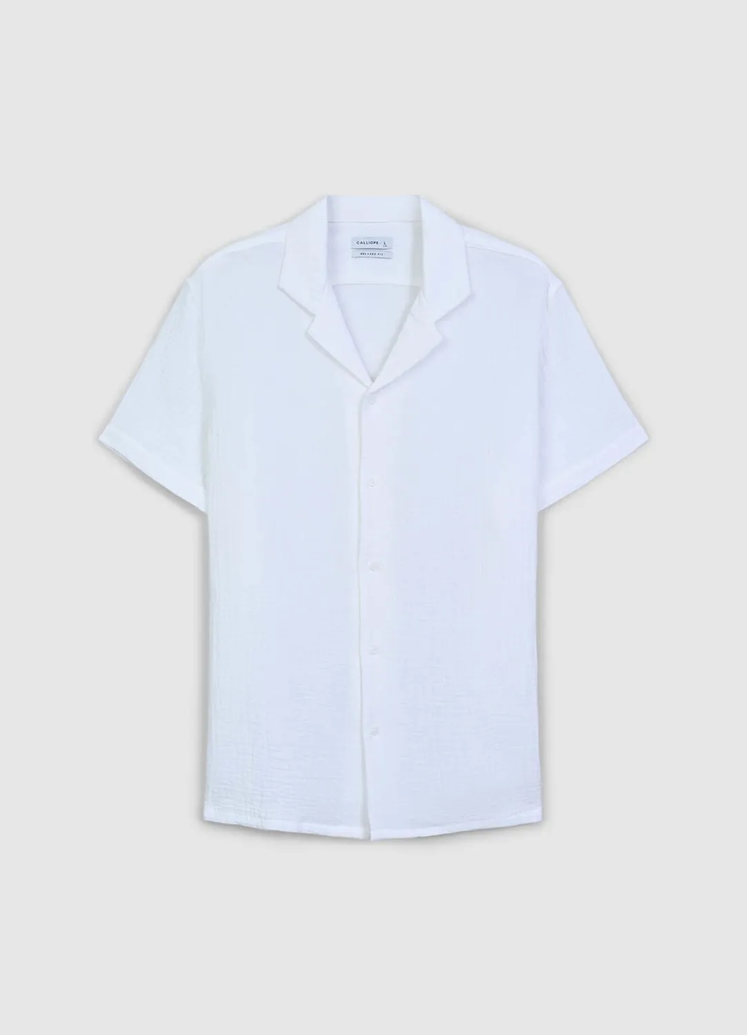 Calliope Bowling chemise homme coton gaufre manches courtes