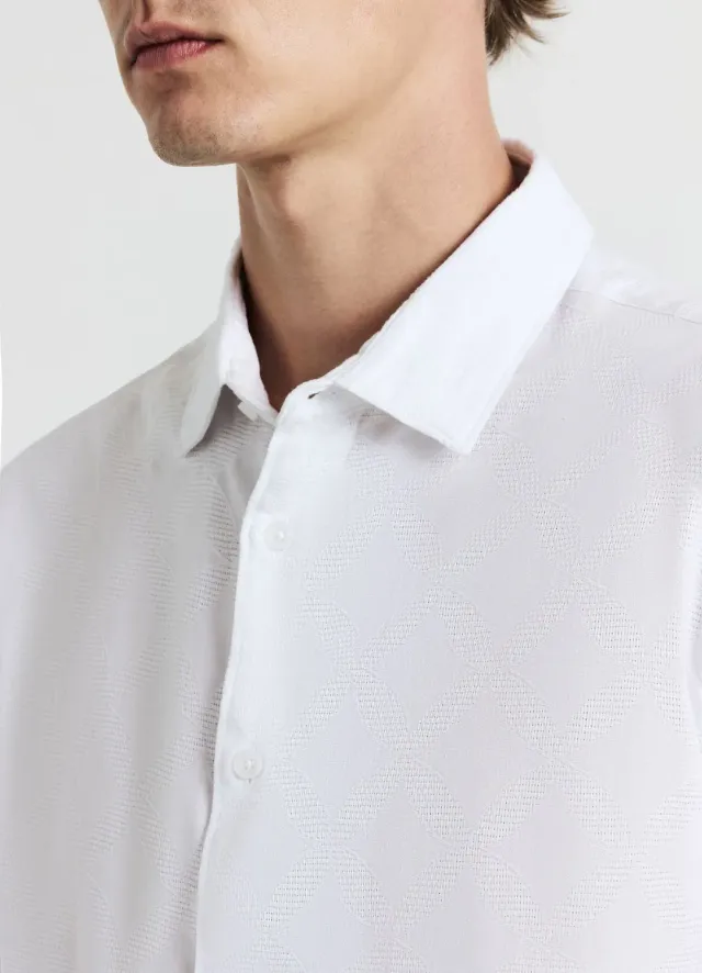 Calliope chemise devoré coton homme taille L