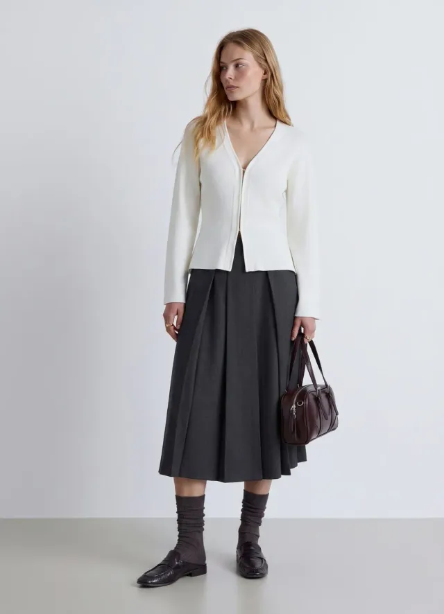 Calliope Cardigan ganci cardigan femme col V uni