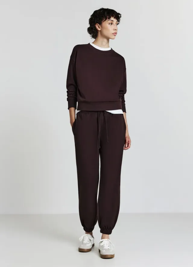 Calliope sweat femme col rond uni basique