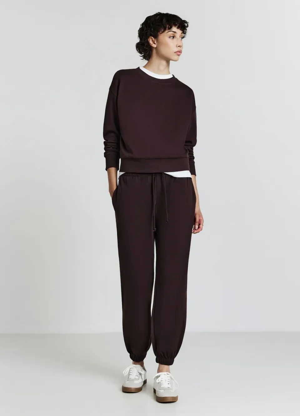 Calliope sweat femme col rond uni basique