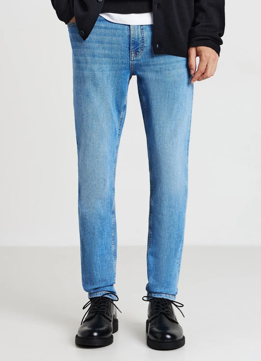 Calliope jean skinny homme délavage clair
