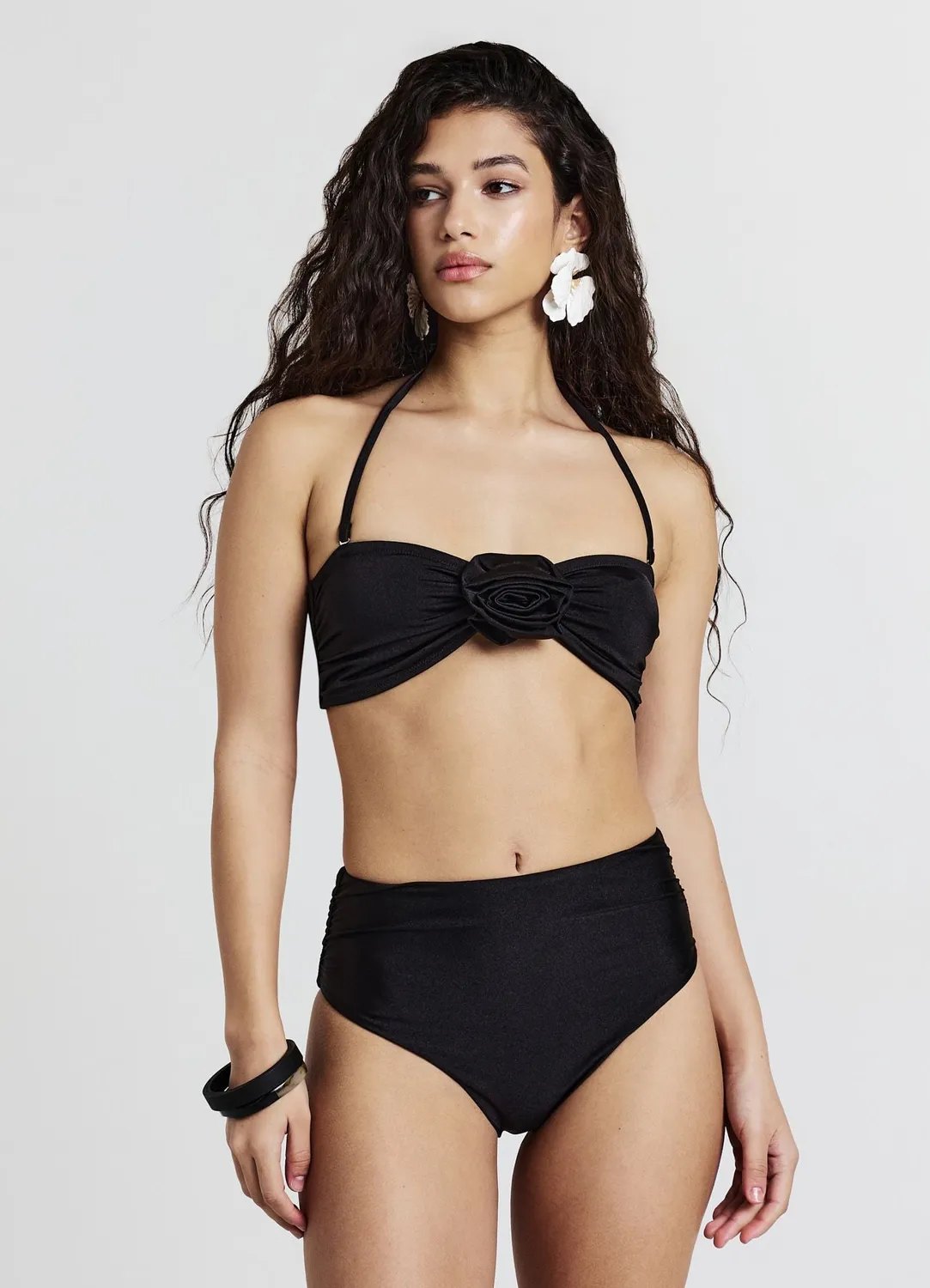 Calliope Fascia Rose haut de maillot bandeau femme