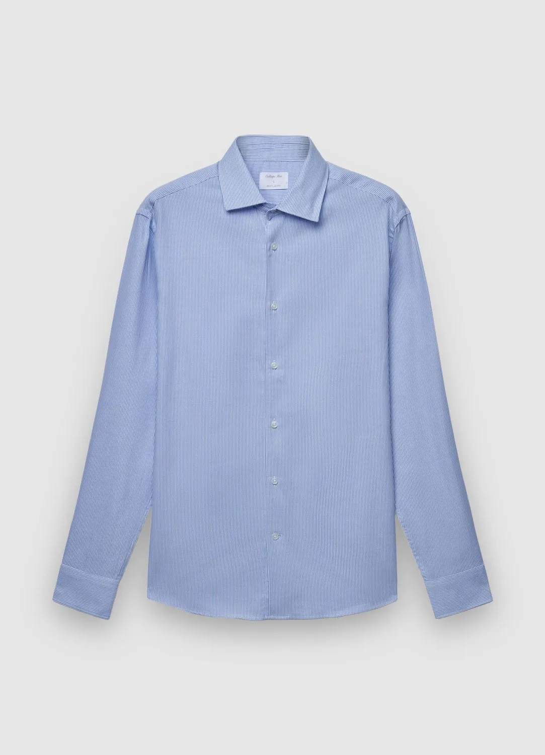 Calliope Chemise homme rayée coton regular manches longues