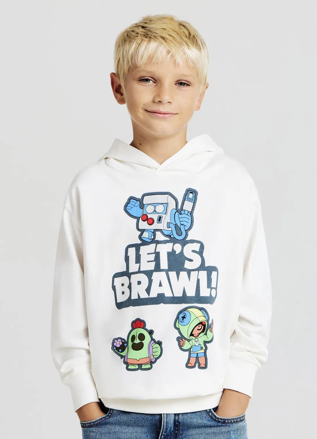 Calliope sweat capuche Brawl Stars garçon imprimé