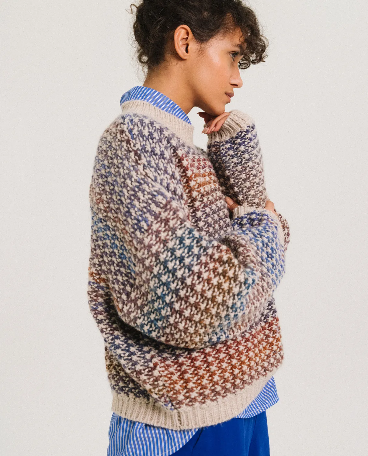 Tinsels Finder Oxyde pull laine chaude loose
