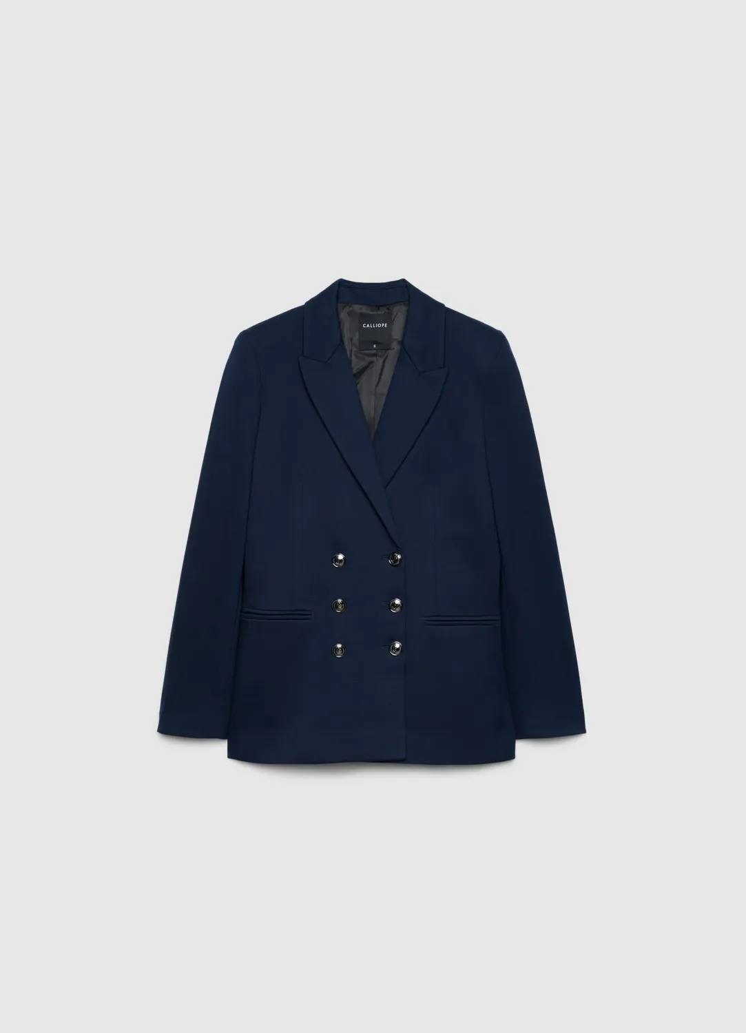 Calliope Double boutonnage blazer femme tailleur uni
