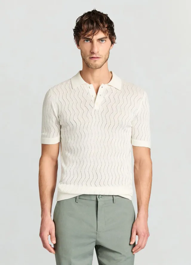Calliope polo homme manches courtes uni 3 boutons