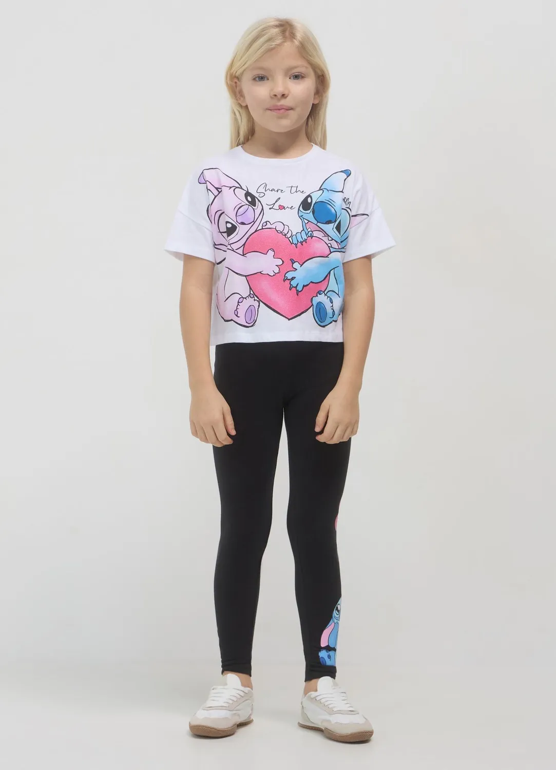 Calliope t-shirt Stitch Angel fille coton manches courtes
