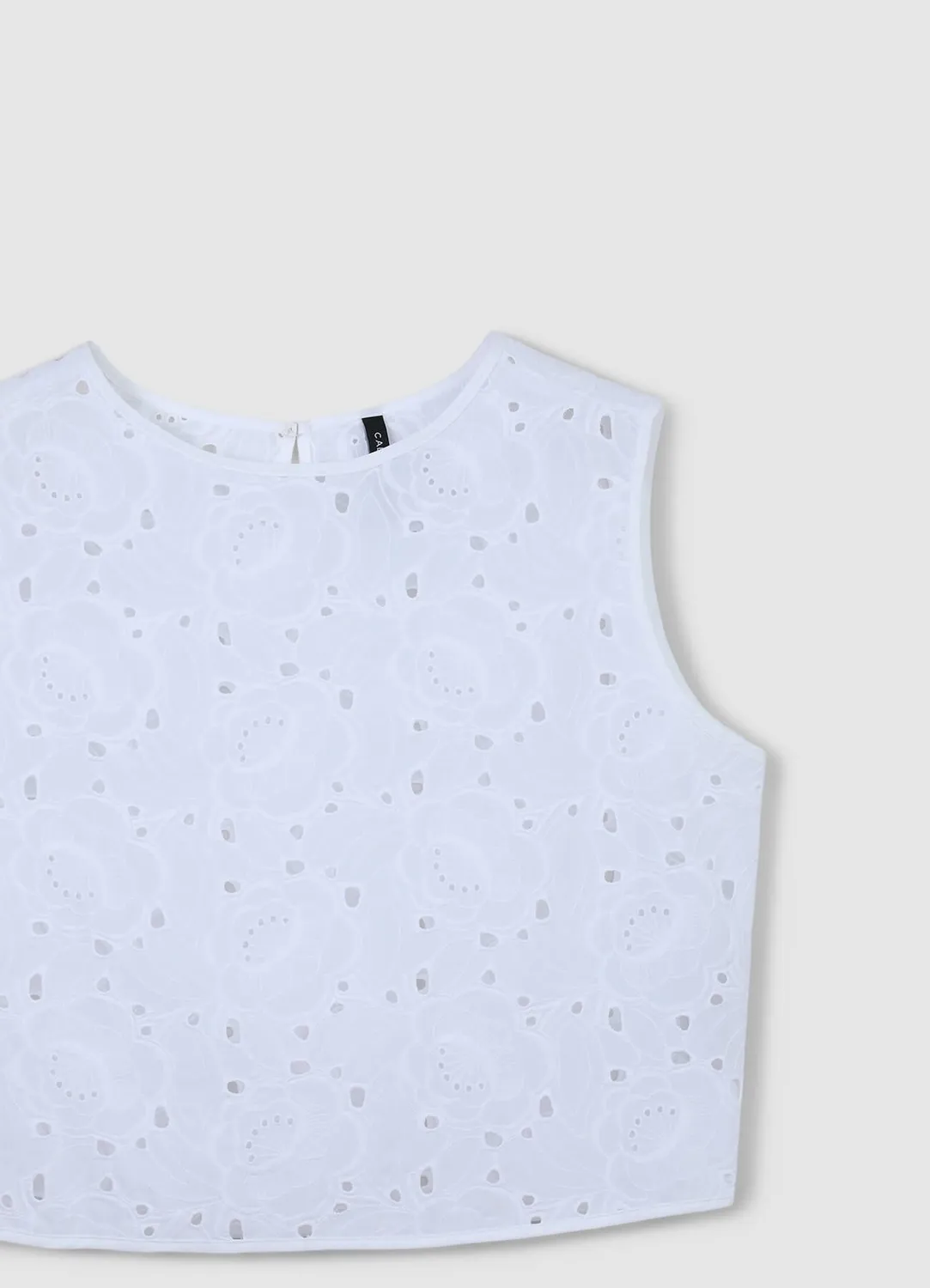 Calliope Top sangallo coton femme bretelles larges