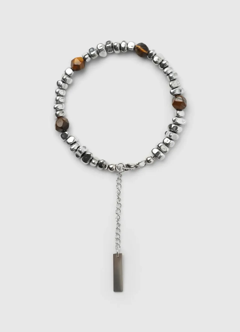 Calliope Bracelet homme perles métal pierres