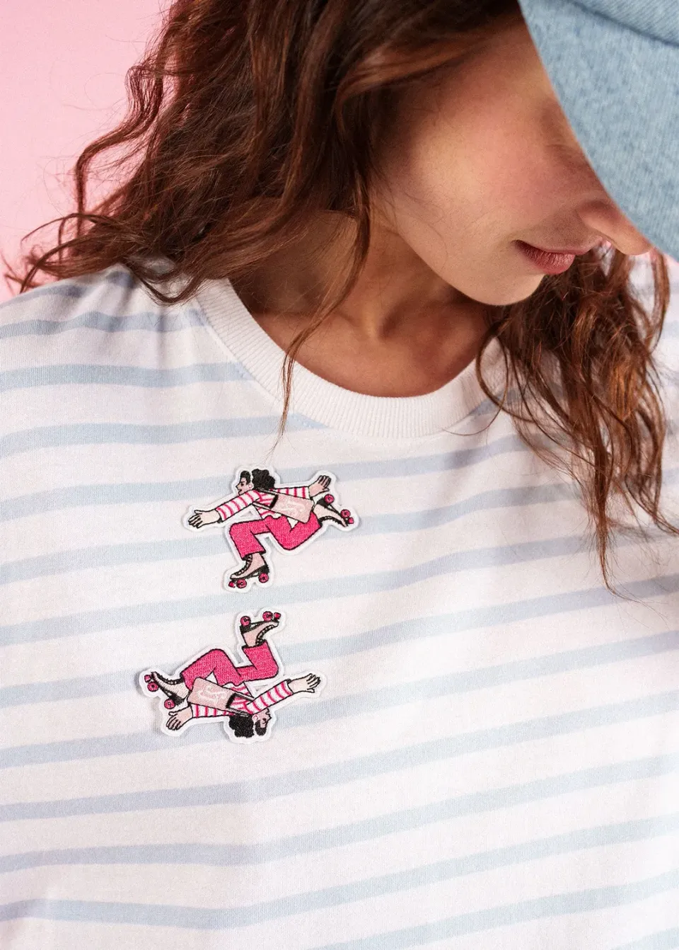 Saint James écusson thermocollant femme roller multico