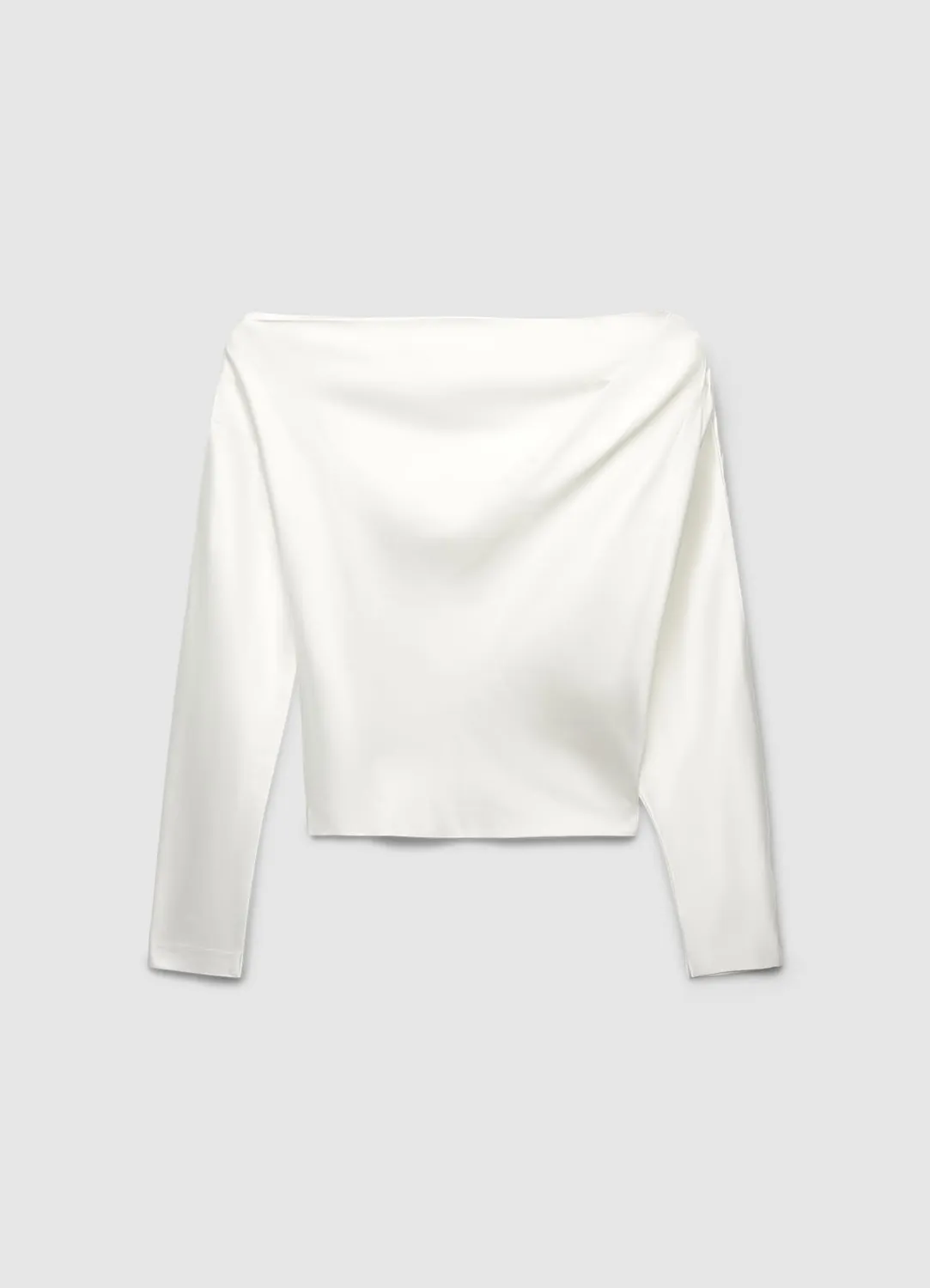 Calliope Blusa asimmetrica Blouse femme similsatin