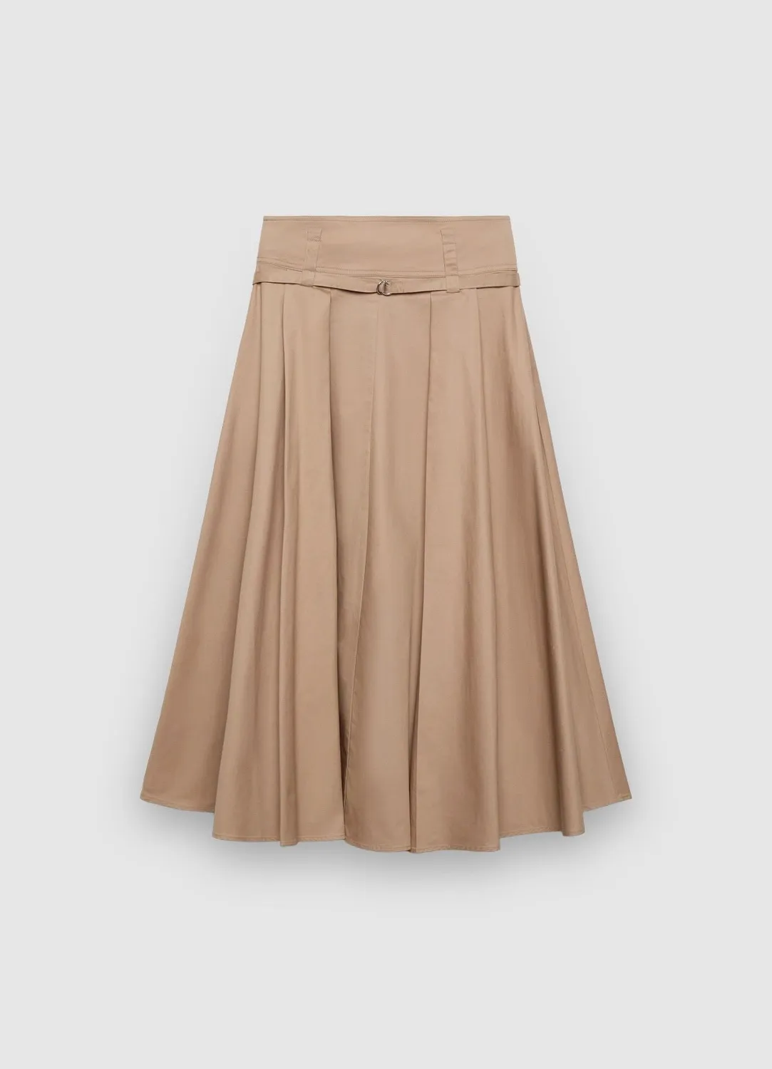 Calliope jupe midi évasée femme coton uni