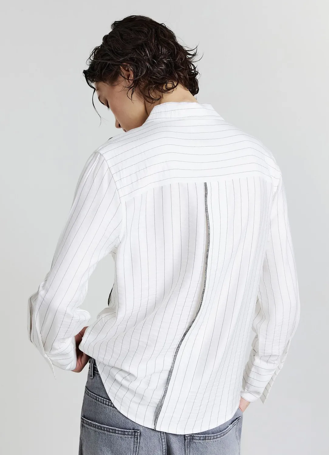 Calliope chemise manches longues rayures fines ample