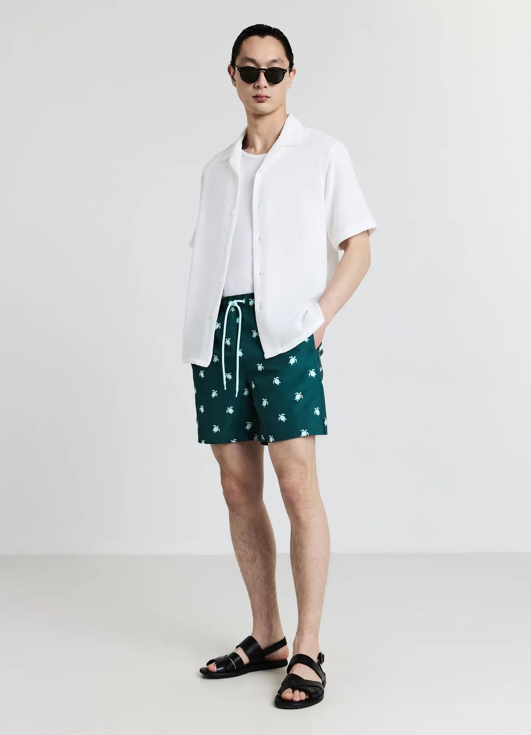 Calliope bermuda de bain homme tortues regular
