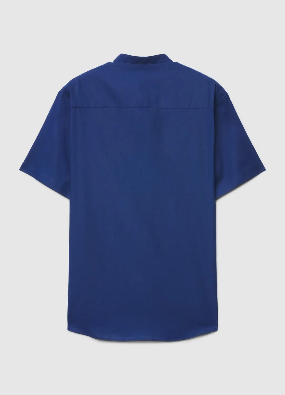 Calliope chemise col coréen homme unie manches courtes