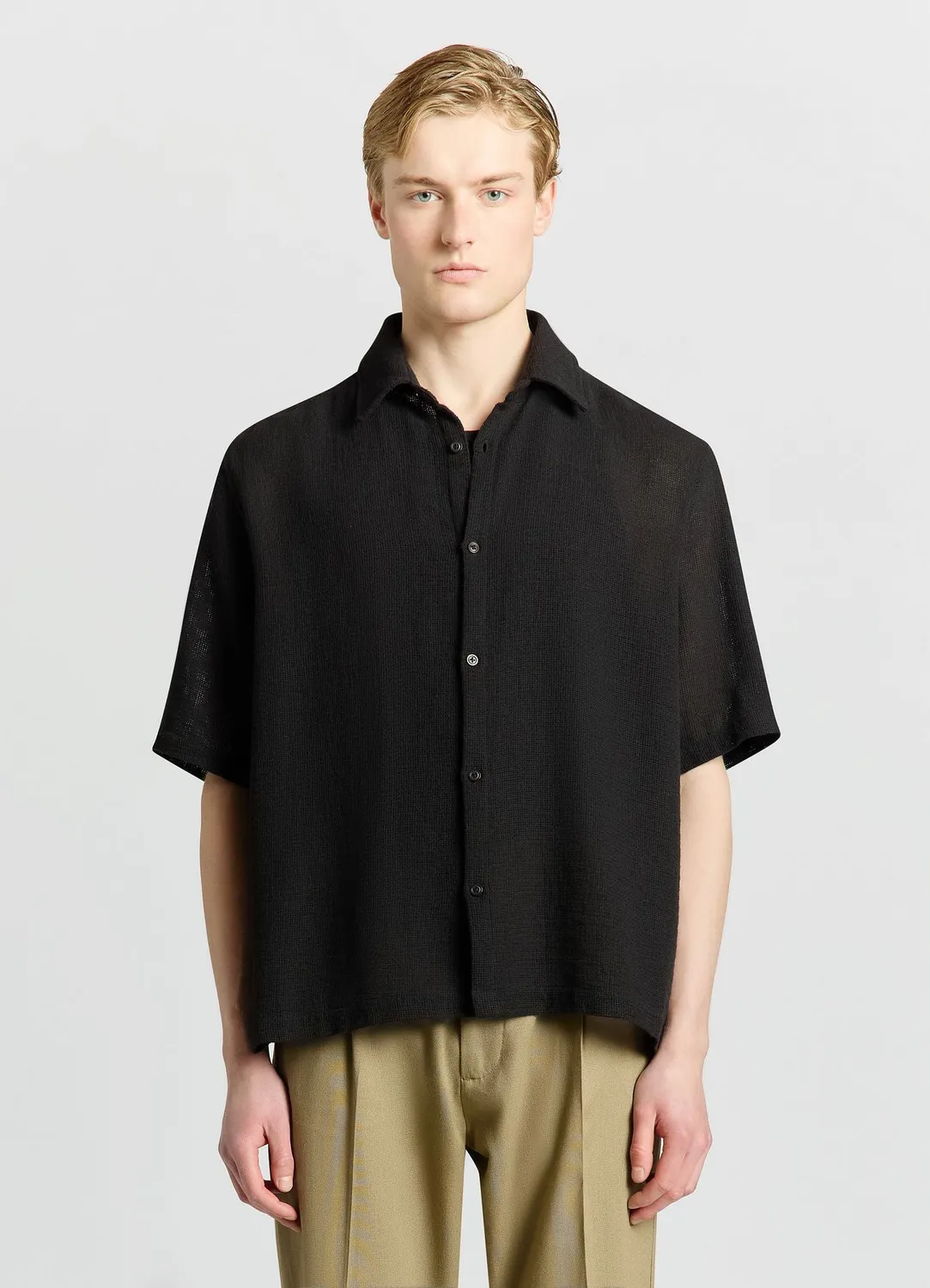 Calliope chemise boxy homme unie taille L