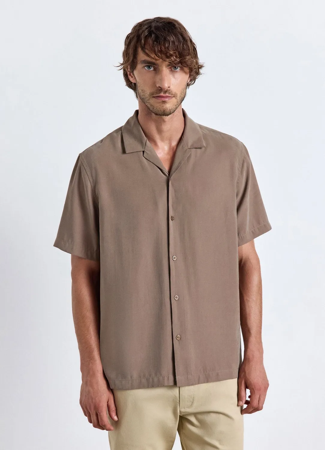 Calliope bowling chemise homme manches courtes unie